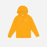 DON’T CARE HOODY (OLD GOLD/WHITE)