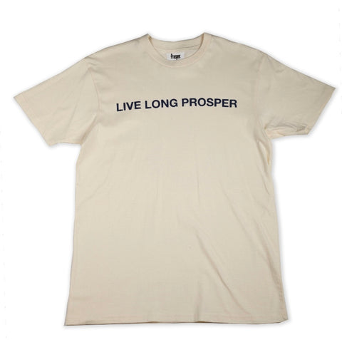 LIVE LONG 2 S/S TEE (CREAM/NAVY)