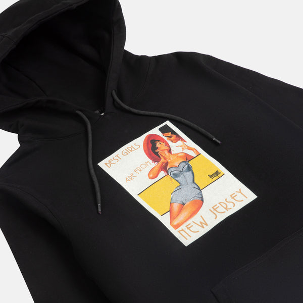 JERSEY GIRLS HOODY (BLACK)