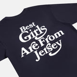 BEST GIRLS S/S TEE (NAVY/WHITE)