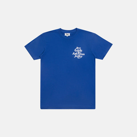 BEST GIRLS S/S TEE (ROYAL/WHITE)