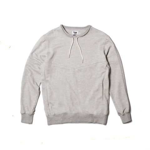 ALLERAY STRING CREW (Heather Grey)