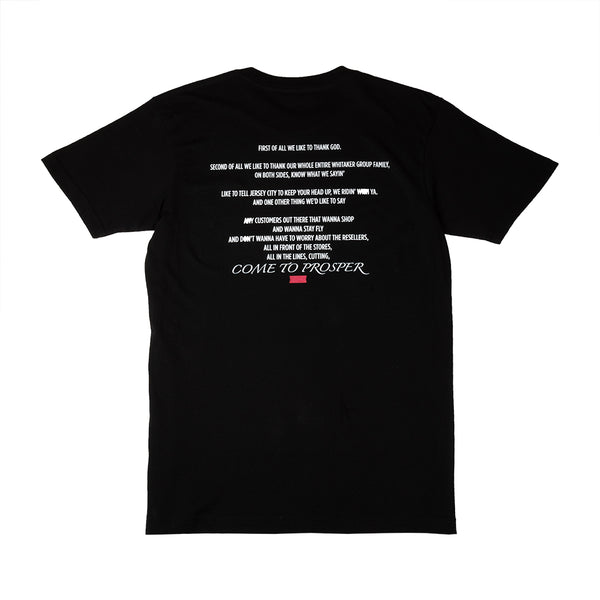 COME TO PROSPER S/S TEE (BLACK)