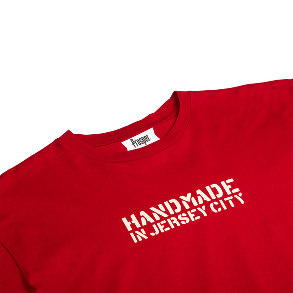 HANDMADE 2 S/S TEE (CARDINAL RED)
