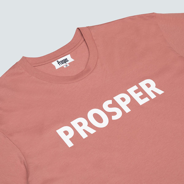 EVERY DAY S/S TEE (DUSTY ROSE/WHITE)