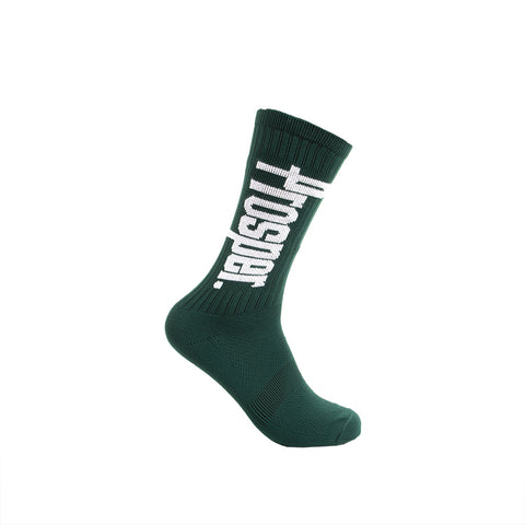 PROSPER CREW 3 SOCKS (FOREST GREEN/WHITE)