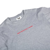 BOOTLEG S/S TEE (HEATHER/RED)