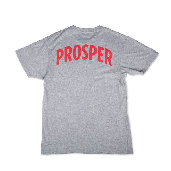 BOOTLEG S/S TEE (HEATHER/RED)