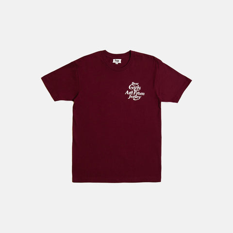 BEST GIRLS S/S TEE (MAROON/WHITE)