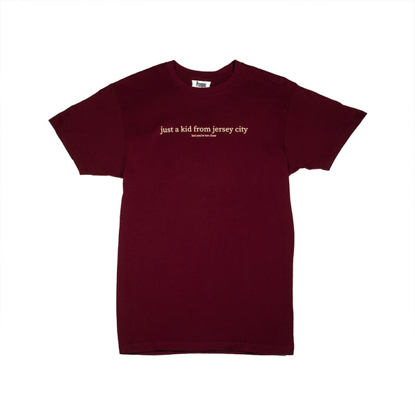 JUST A KID 3 S/S TEE (MAROON)