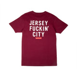 JERSEY FUCKIN CITY 2 S/S TEE (MAROON)