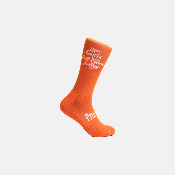 BEST GIRLS SOCKS (ORANGE/WHITE)