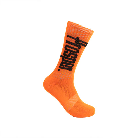 PROSPER CREW 3 SOCKS (ORANGE/BLACK)