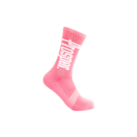 PROSPER CREW 3 SOCKS (PEACH/WHITE)