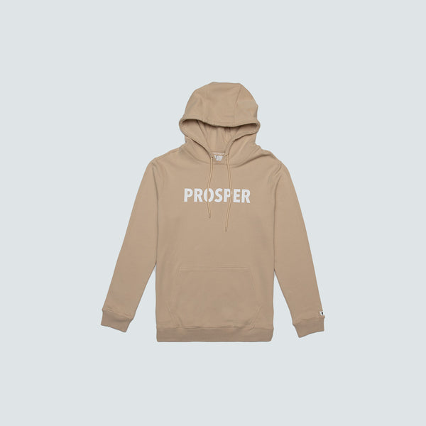 EVERY DAY HOODY (TAN/WHITE)