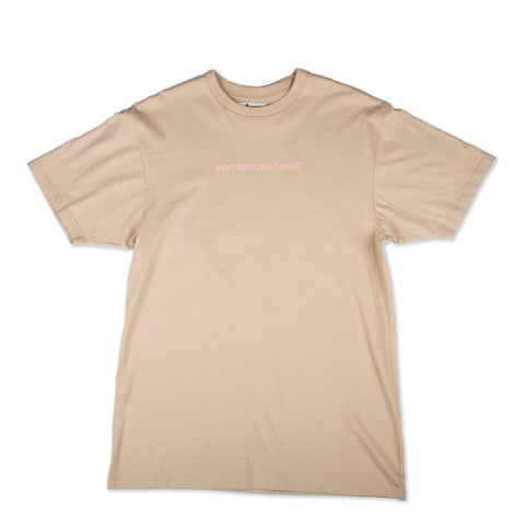 BOOTLEG S/S TEE (TAN/PINK)