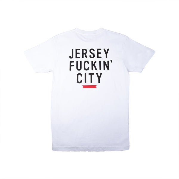 JERSEY FUCKIN CITY 2 S/S TEE (WHITE)