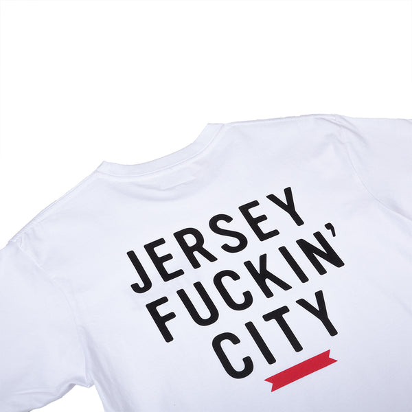 JERSEY FUCKIN CITY 2 S/S TEE (WHITE)