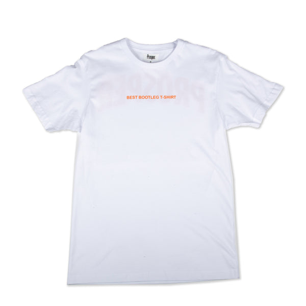 BOOTLEG S/S TEE (WHITE/ORANGE)