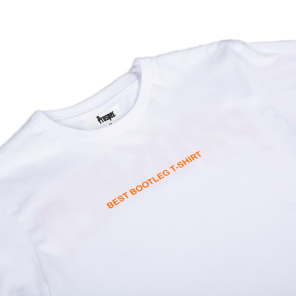 BOOTLEG S/S TEE (WHITE/ORANGE)
